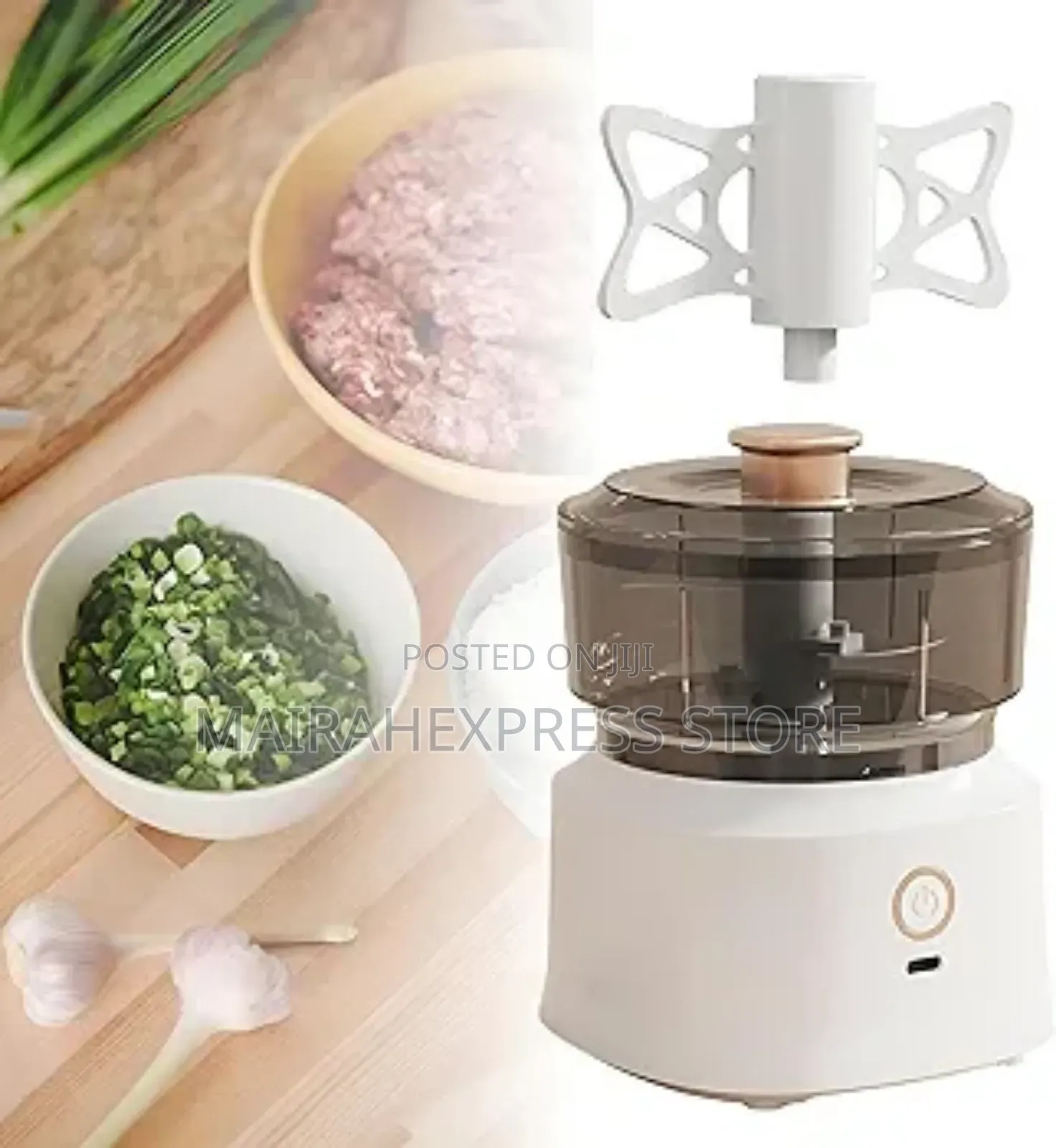 Mini Electric Wireless USB Rechargeable Garlic Chopper