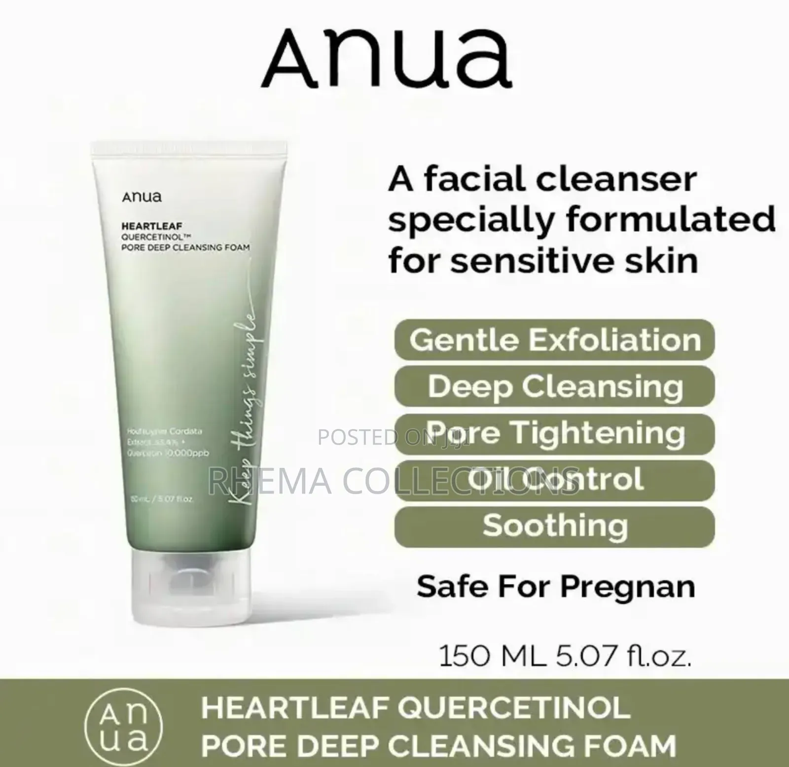 Anua Heartleaf Quercetinol Pore Deep Cleansing Foam -