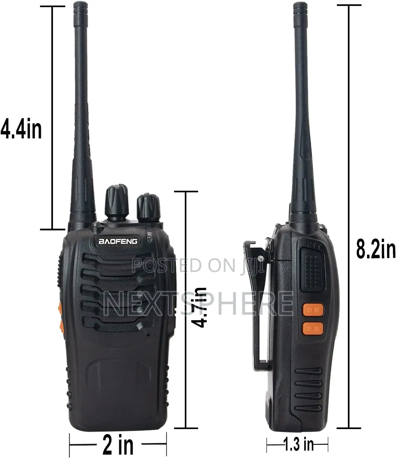 Boafeng Walkie Talkie Bf-888s- 5w Two Way Radio 1500mah