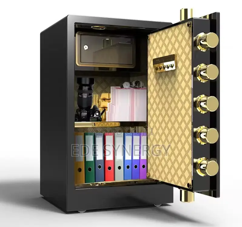 Luxury Fireproof Safe Box With, Fingerprint, Password