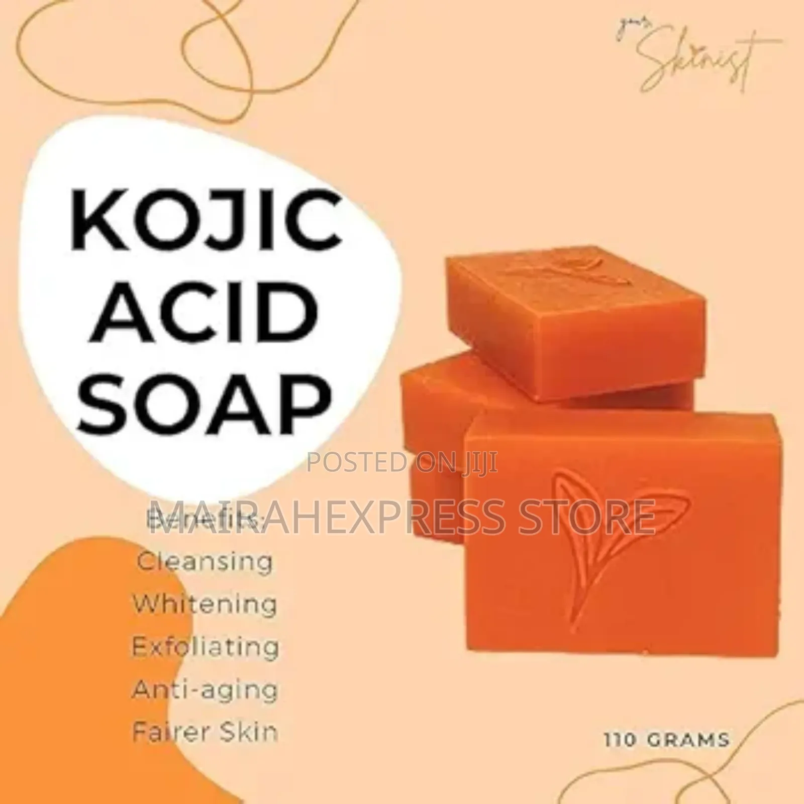 3pc Secret Kojic Acid Soap for Skin Whitning and Lightening