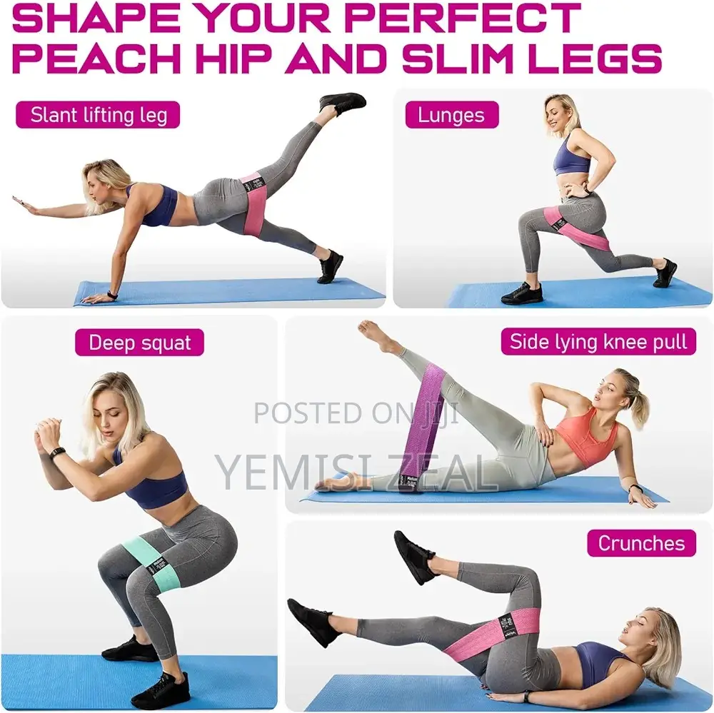Resistance Bands for Legs and Butt, Exercise Loop Bands