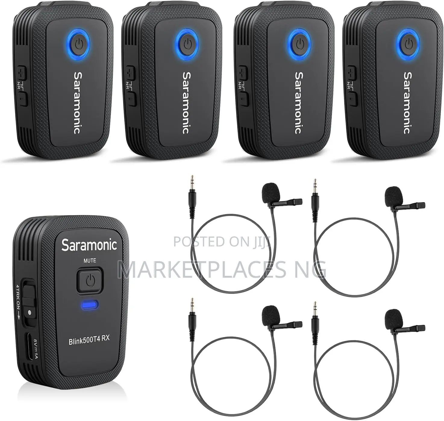 A Person Wireless Podcast Mic Saramonic Blink500t4