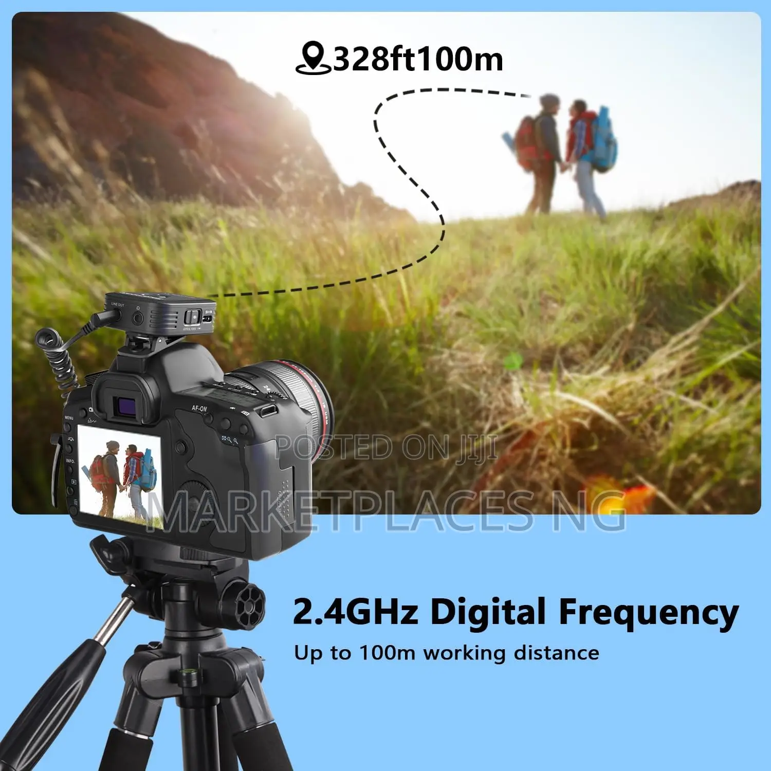 A Person Wireless Podcast Mic Saramonic Blink500t4
