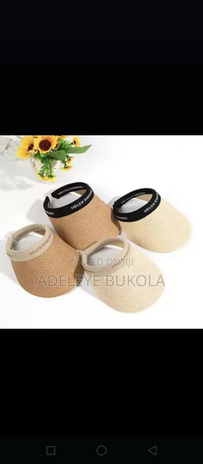 Visor Cap in Clothing Accessories
