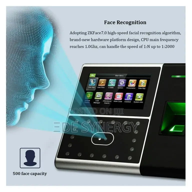 3D Face Recognition & Biometric Time Attendance Machine