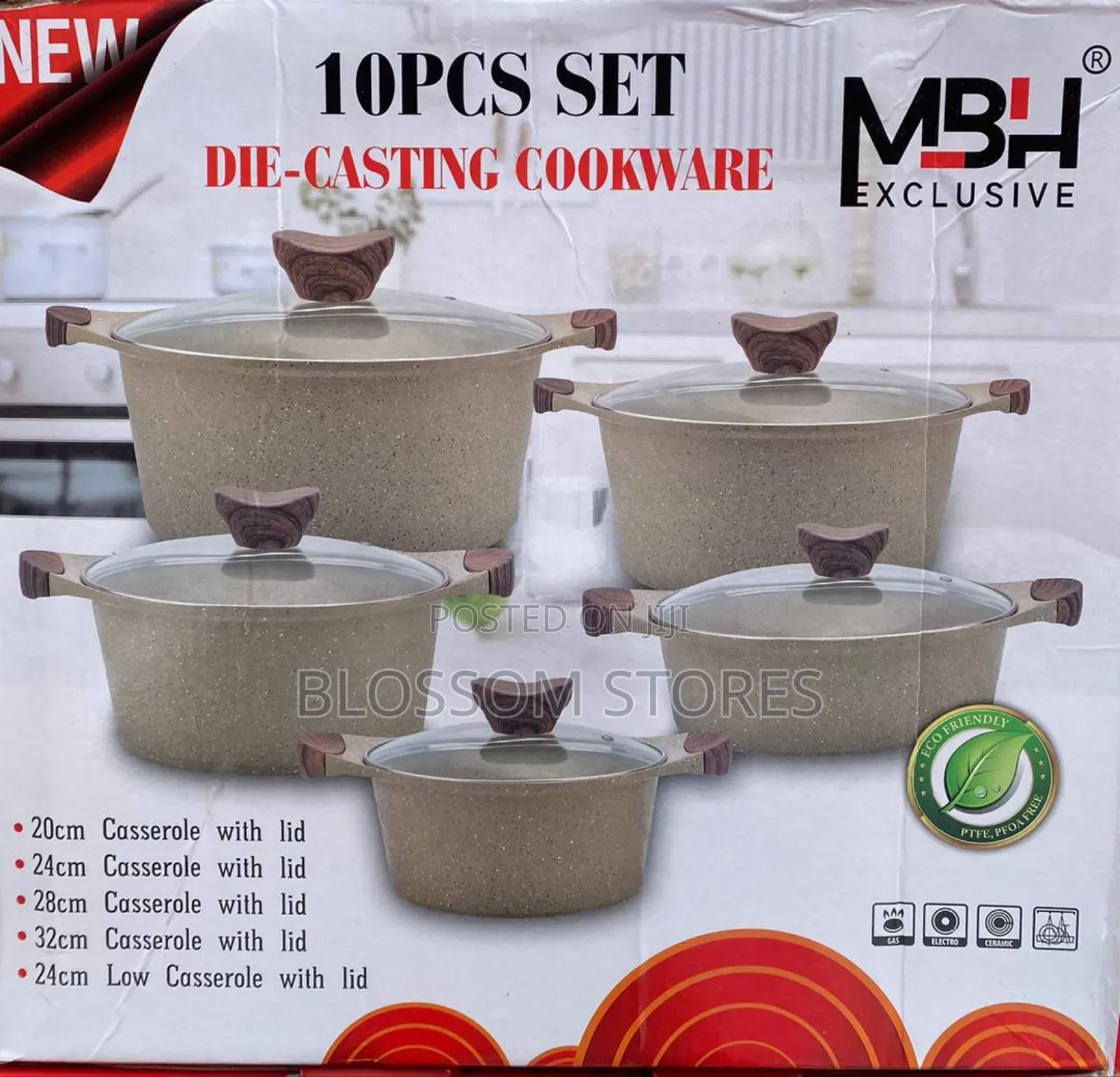 10pieces MBH Exclusive Die Cast Cookware Set