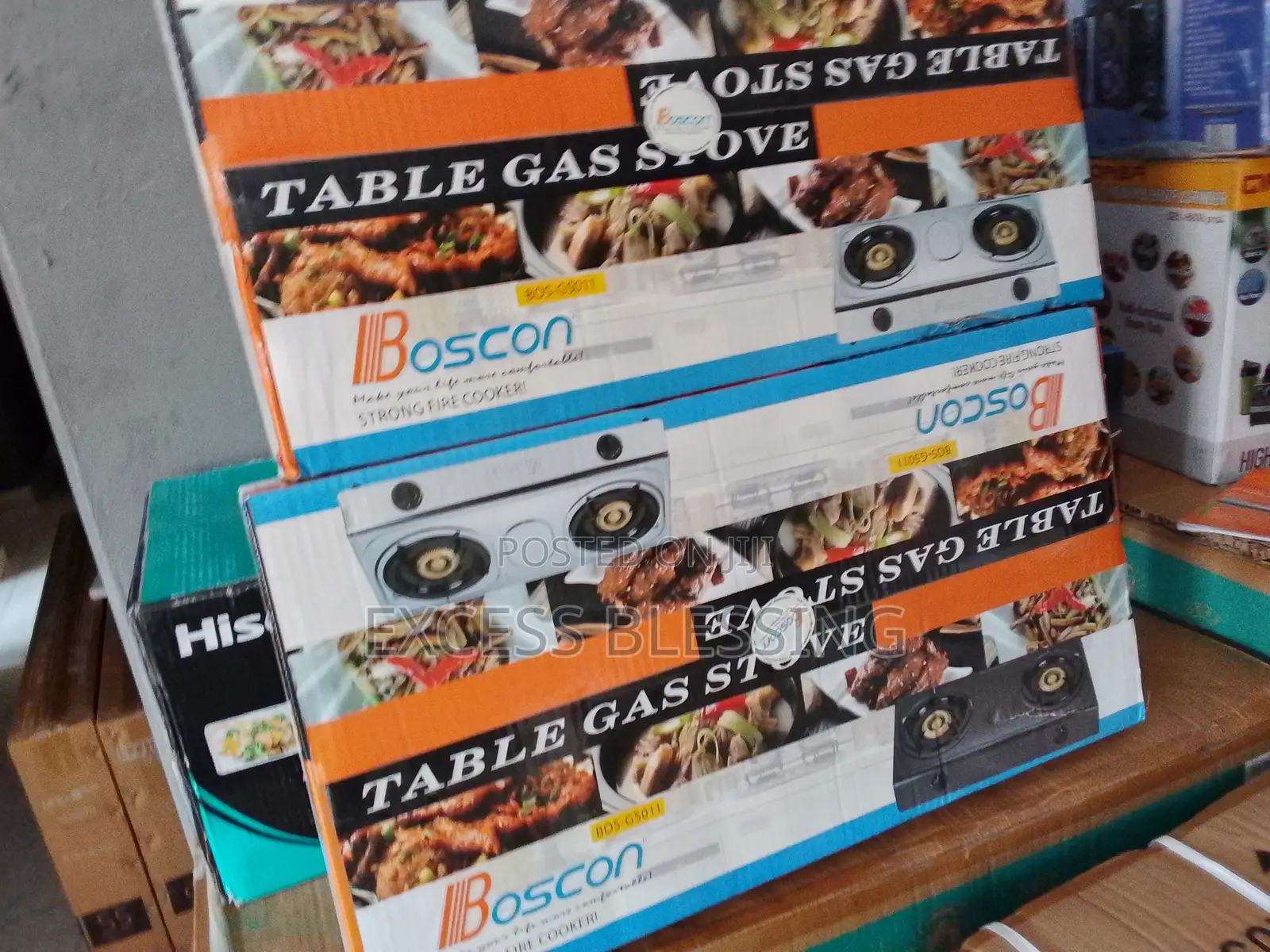 Super Boscon Fire Gas Stove Two Burner Bos-Gso11