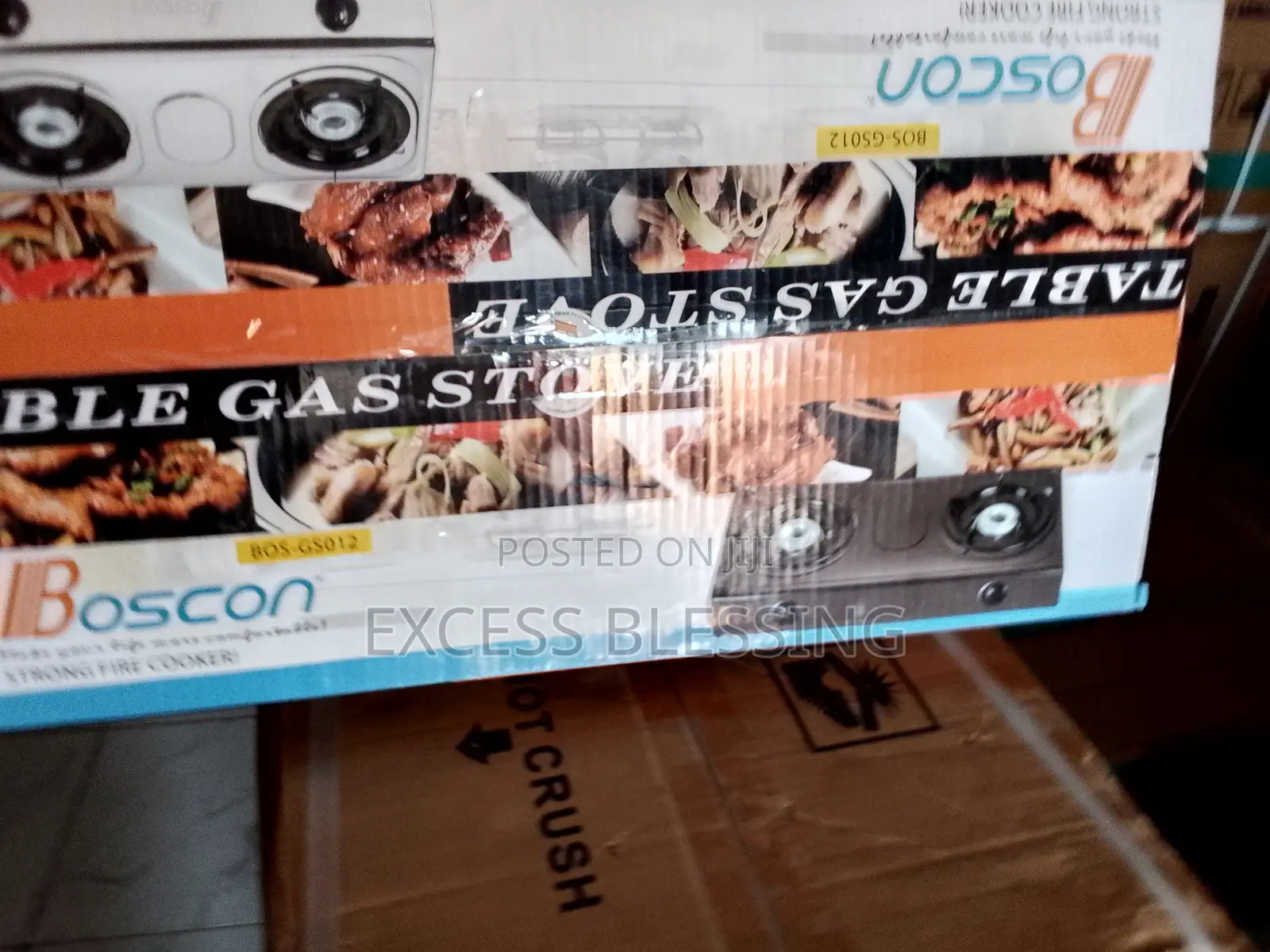 Boscon Portable Gas Stove Cooker- Two Burner - Table Top
