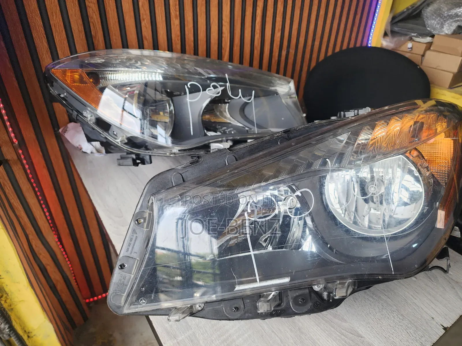 CLA250 Set of Non Led Headlight