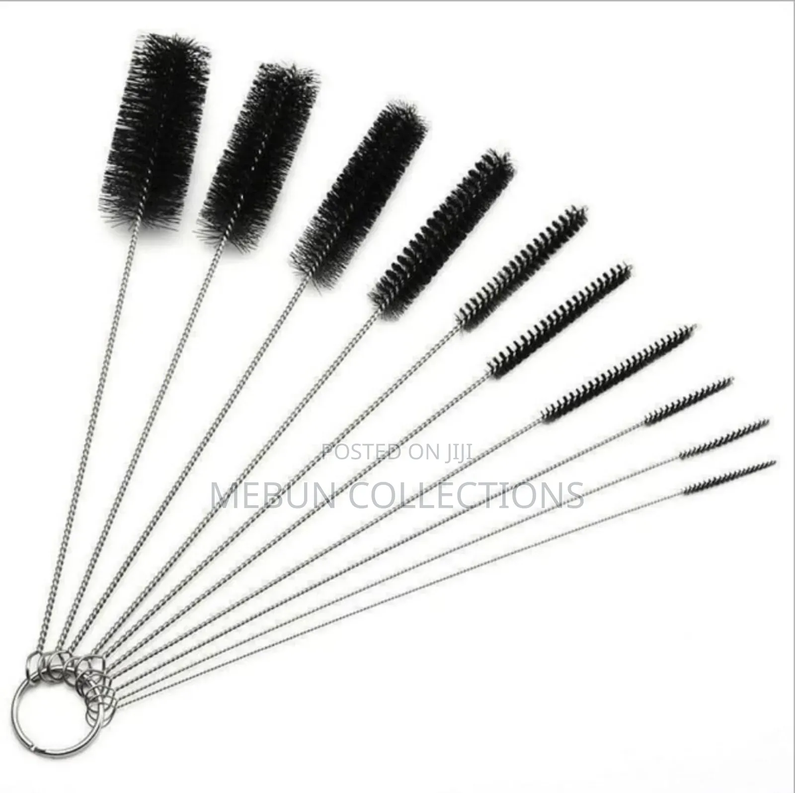 Cleaning Brush 10-Piece Set Stainless Steel Nylon Brush
