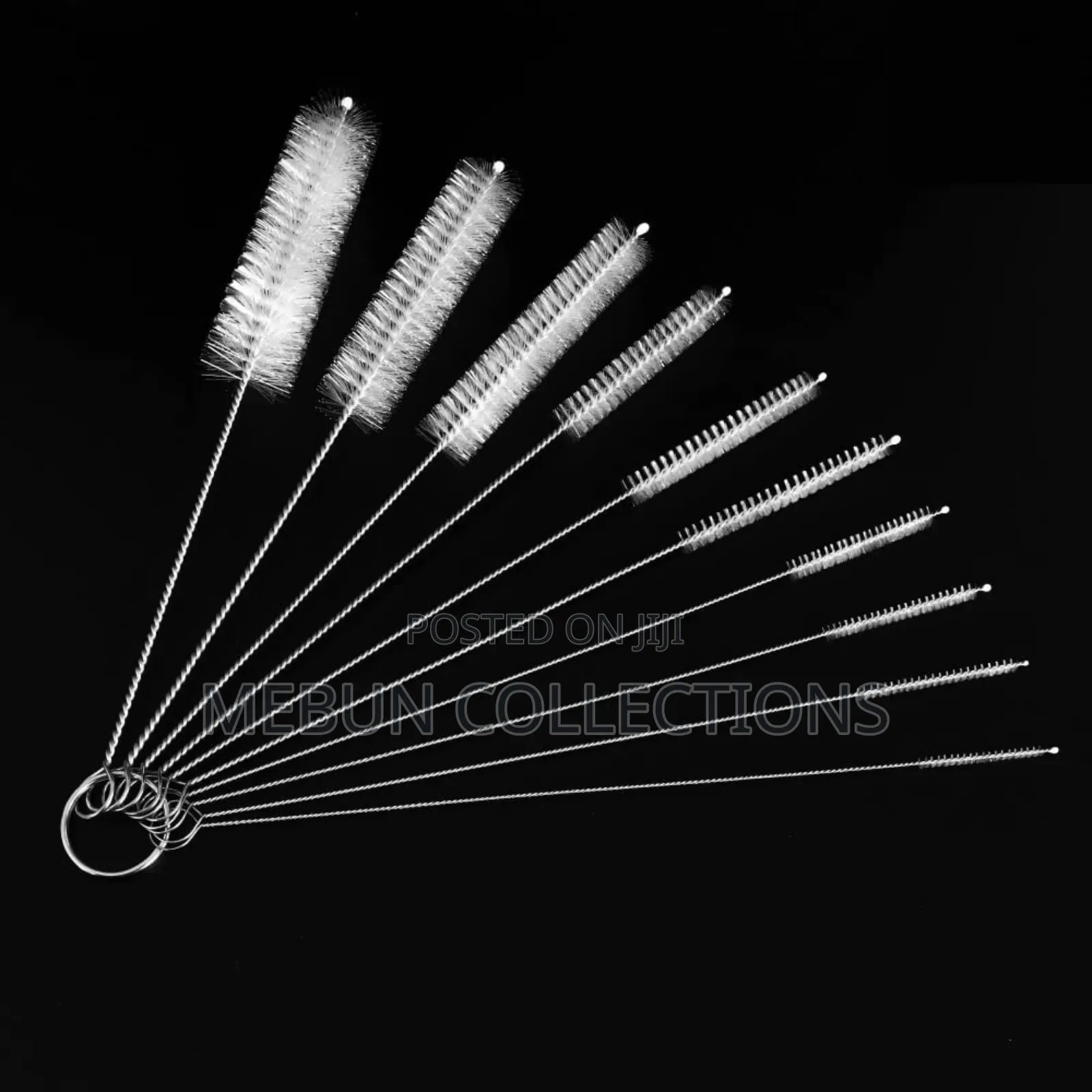 Cleaning Brush 10-Piece Set Stainless Steel Nylon Brush