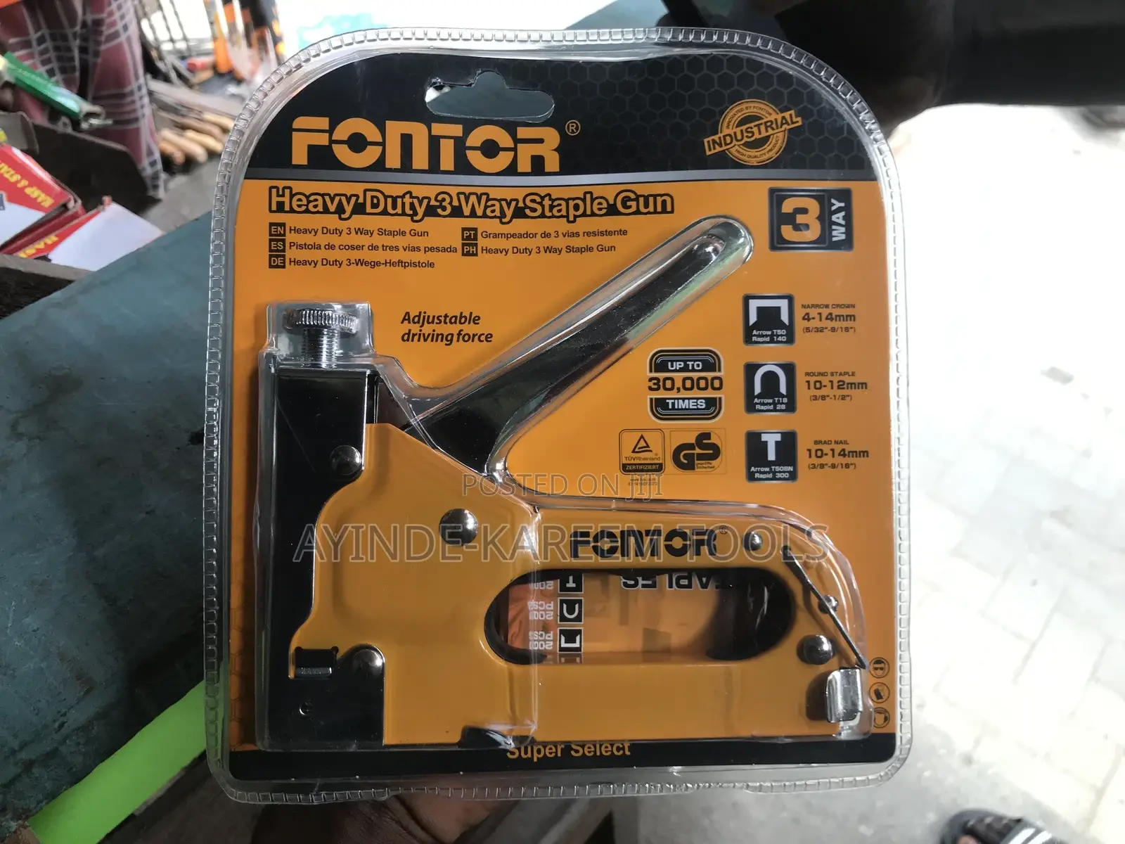 Industrial 3way Staple Gun Heavy Duty