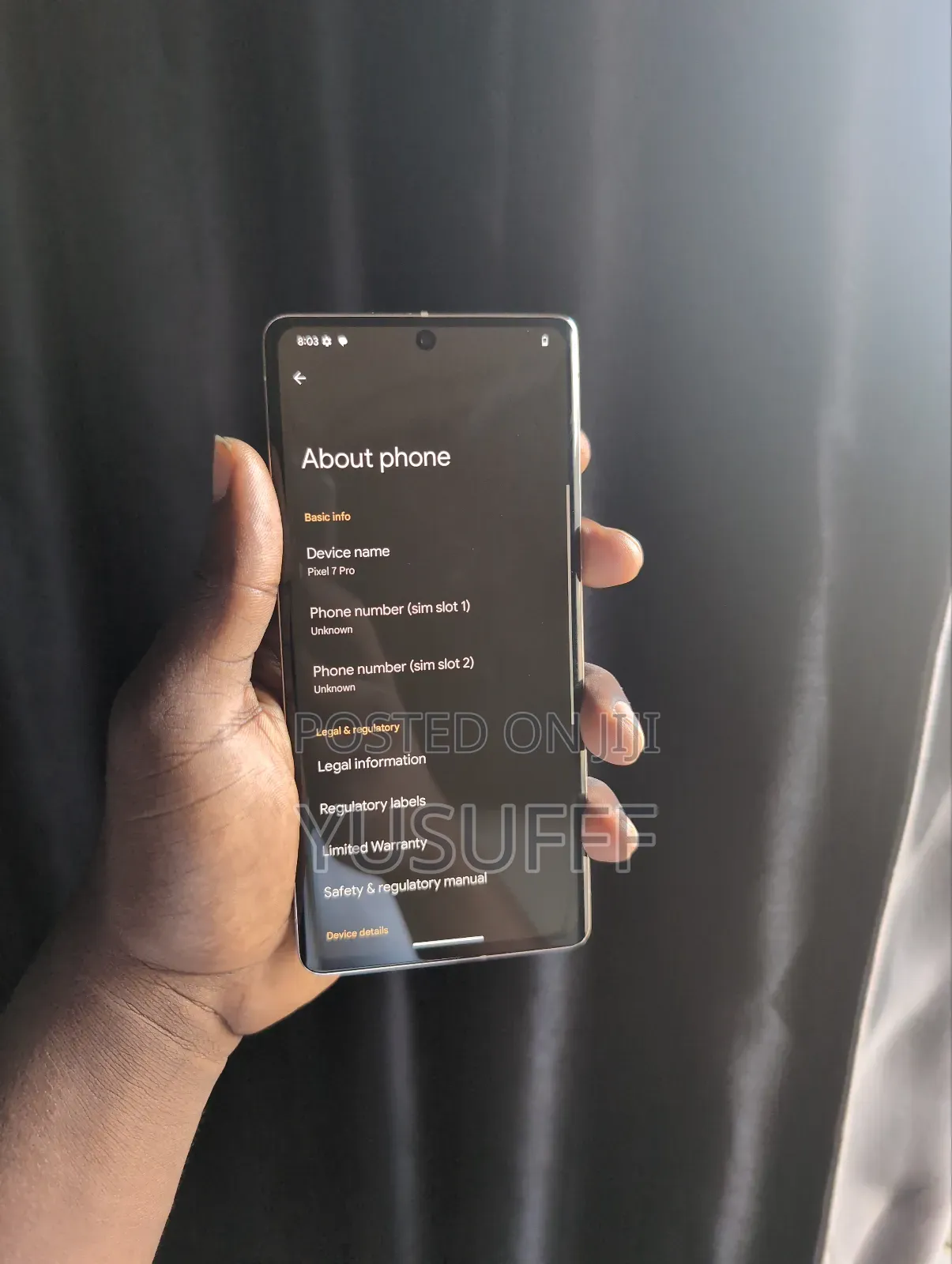 Google Pixel 7 Pro 128 GB Gray