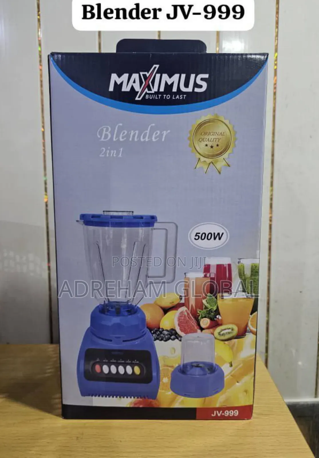 Maximus 2 in 1 Blender 500watts