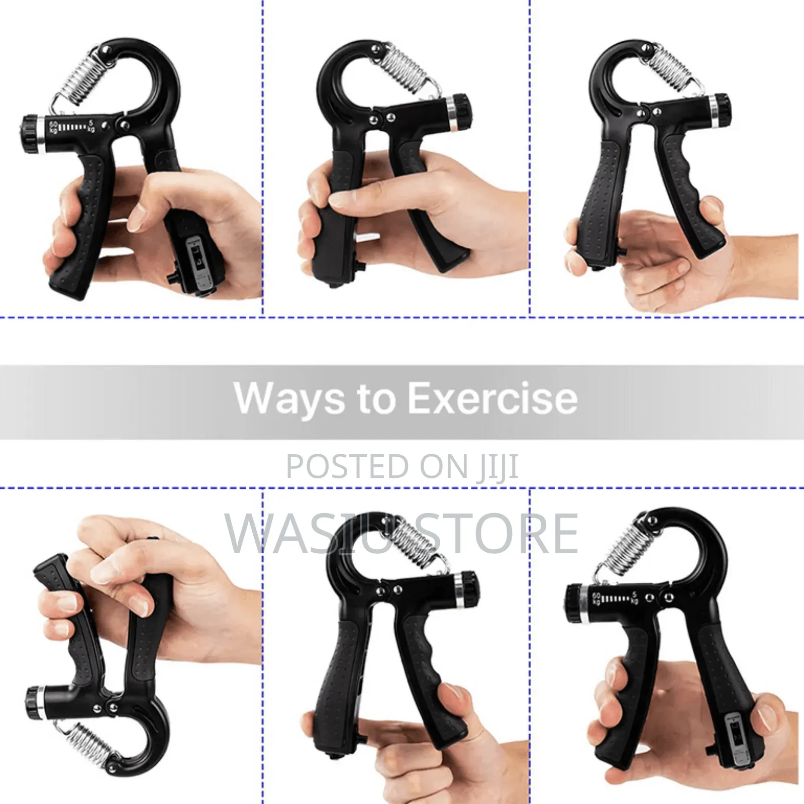 Hand Grip Exerciser Adjustable Strength Workout Grip