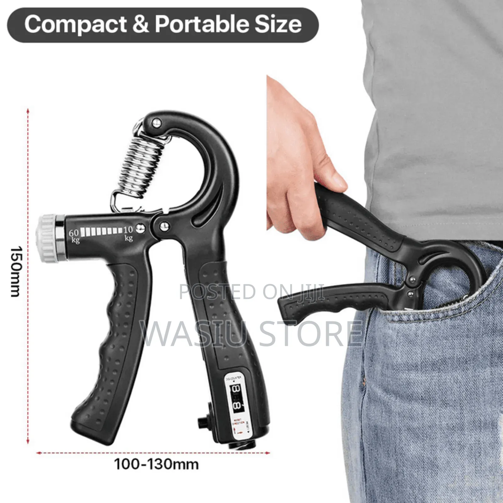Hand Grip Exerciser Adjustable Strength Workout Grip