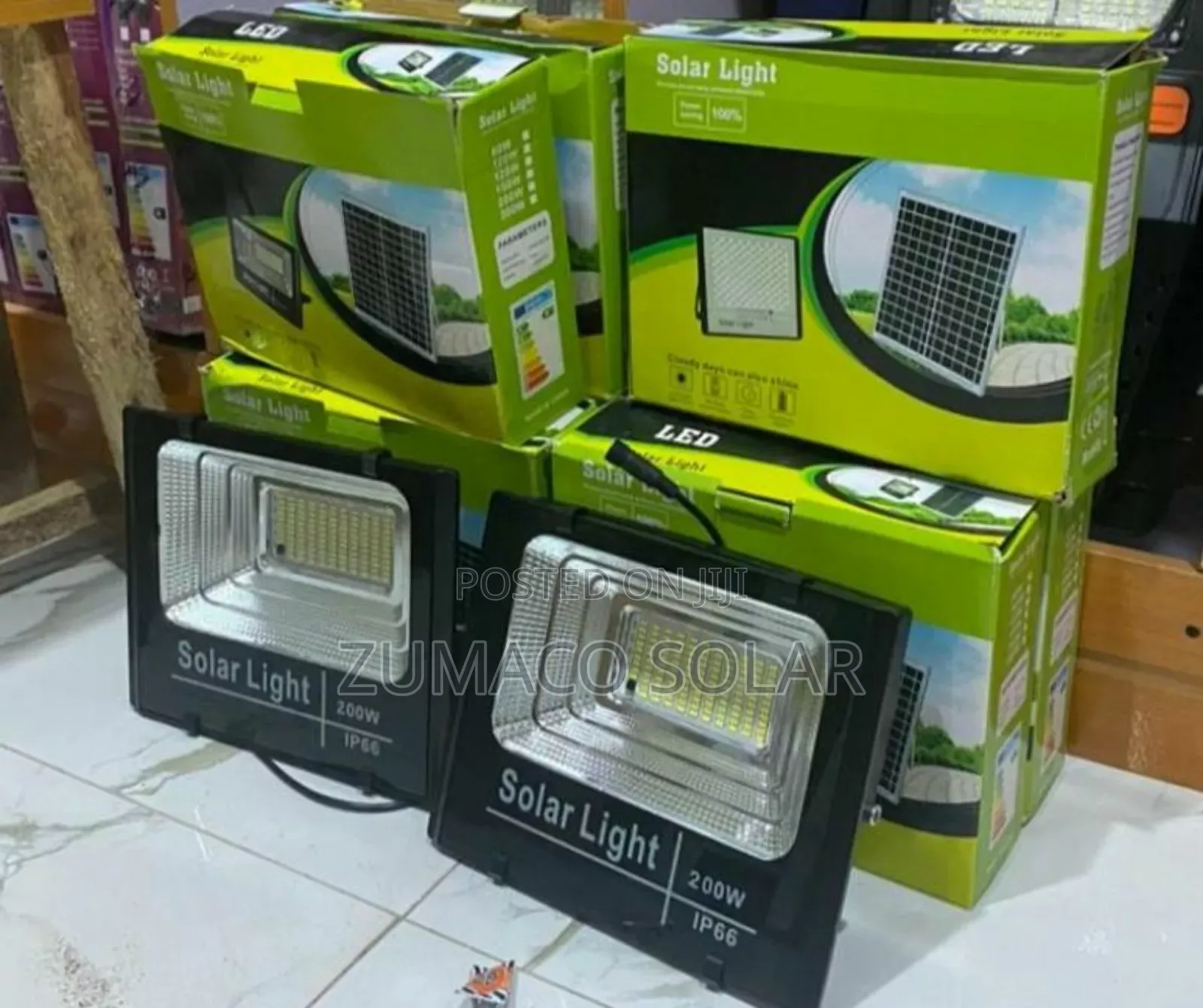 Original 200watts Glass Solar Floodlight .