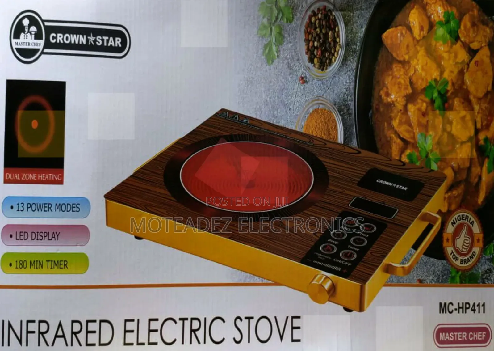Master Chef 3500w Infrared Ceramic Electric Cooker