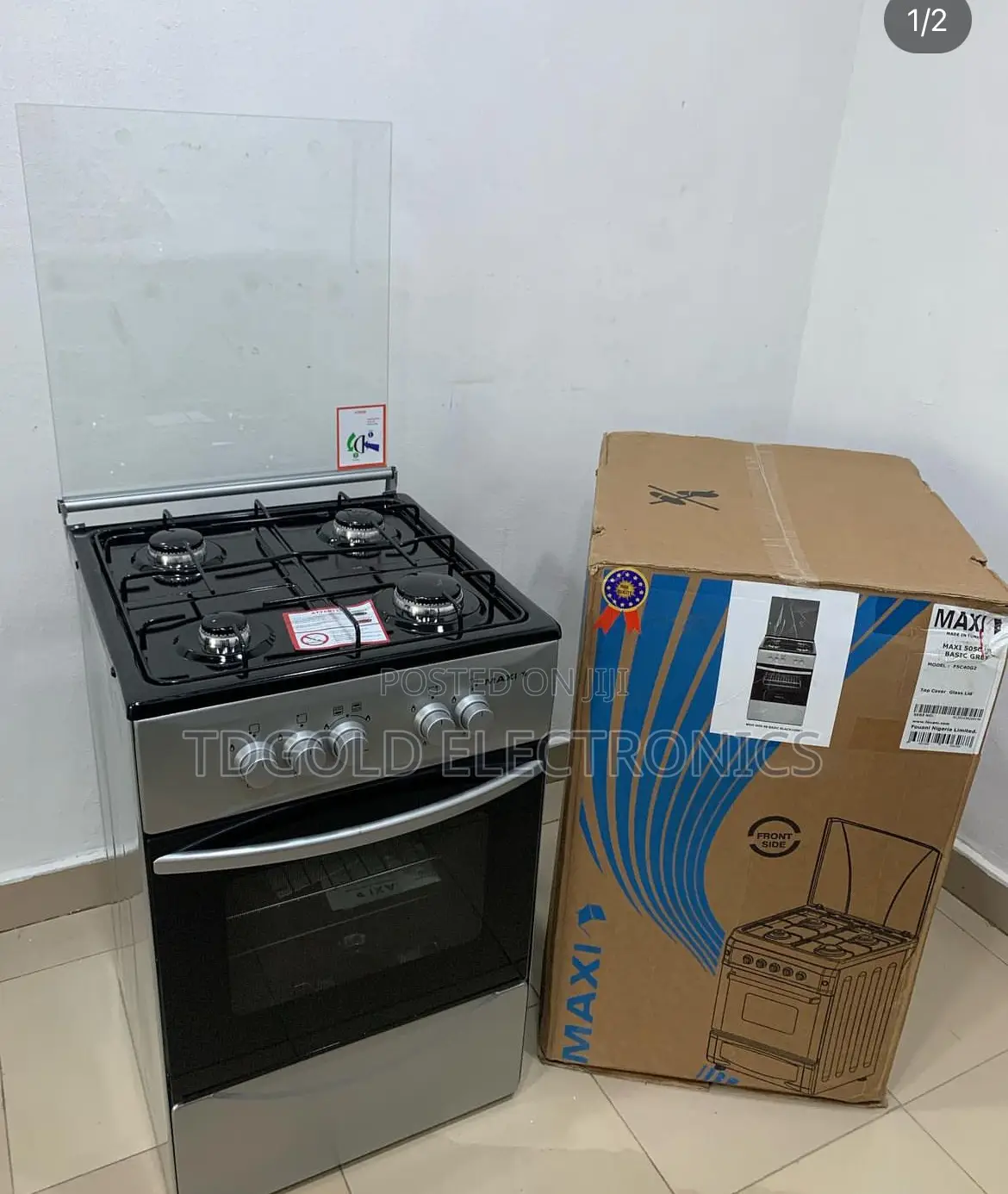 Maxi 50/50 Gas Cooker With Grill 4 Gas