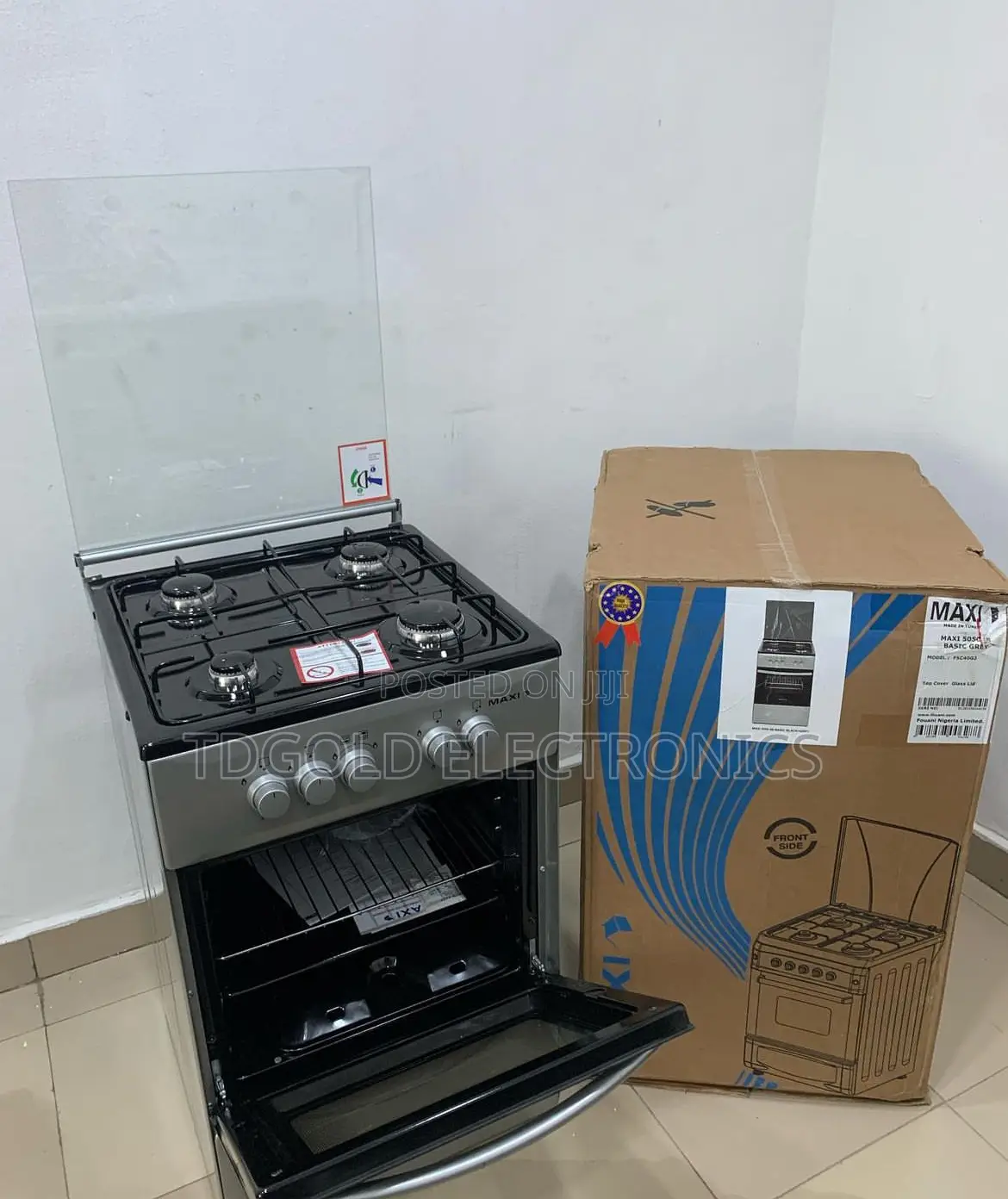 Maxi 50/50 Gas Cooker With Grill 4 Gas