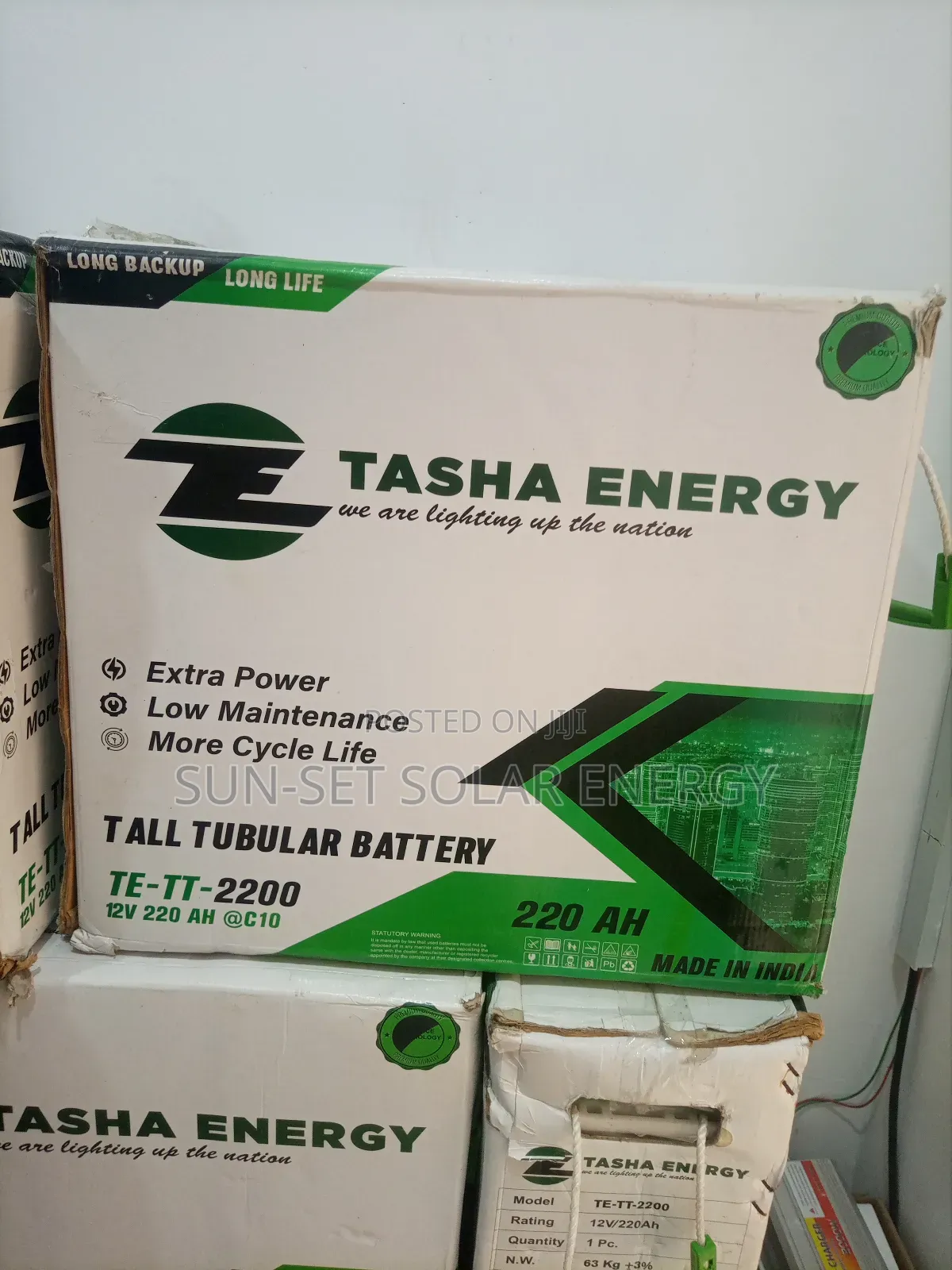 Tasha Tubular Battery 22ah 12V