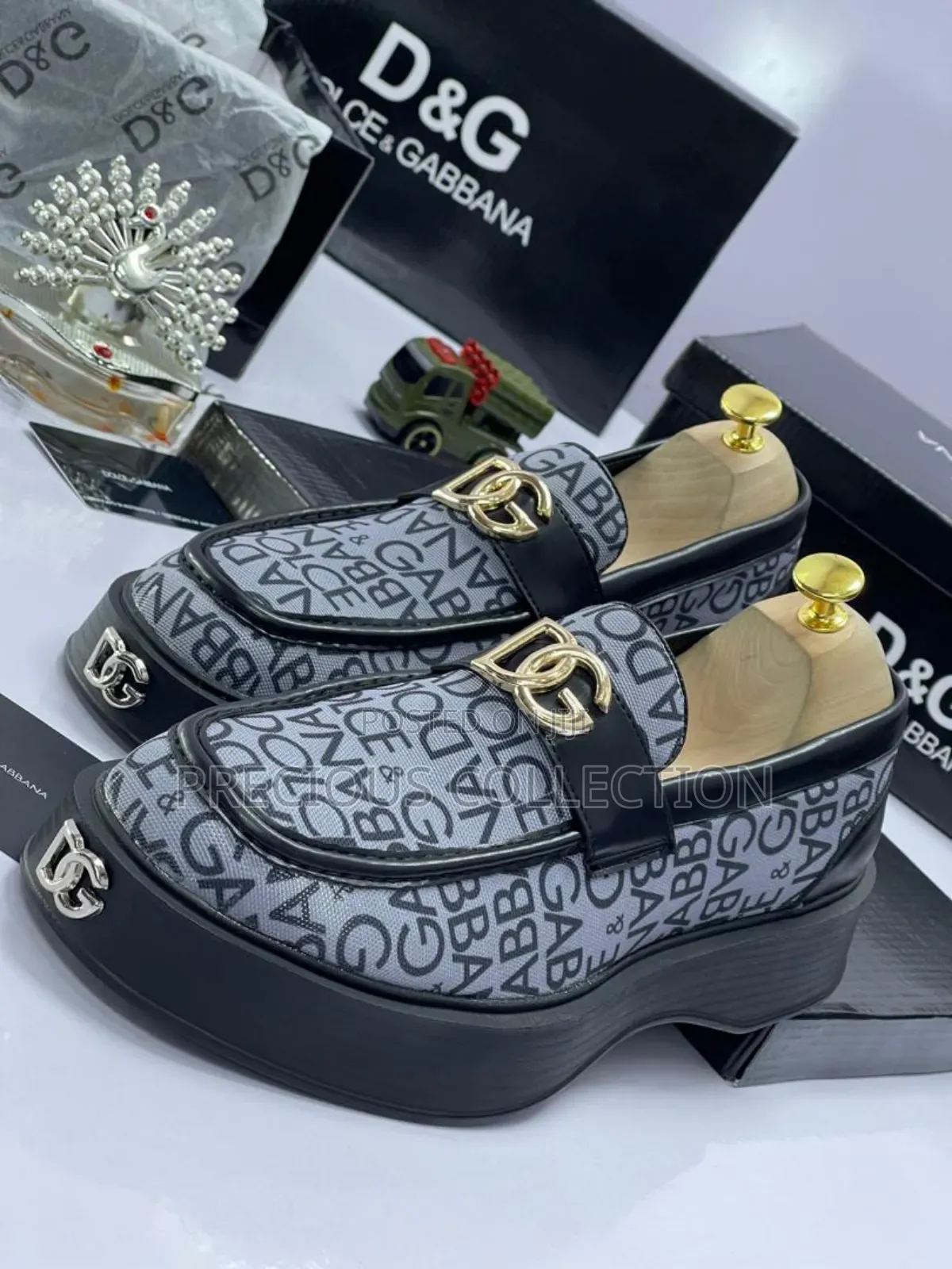 Men's Dolce and Gabbana Band Double Sole Loafers