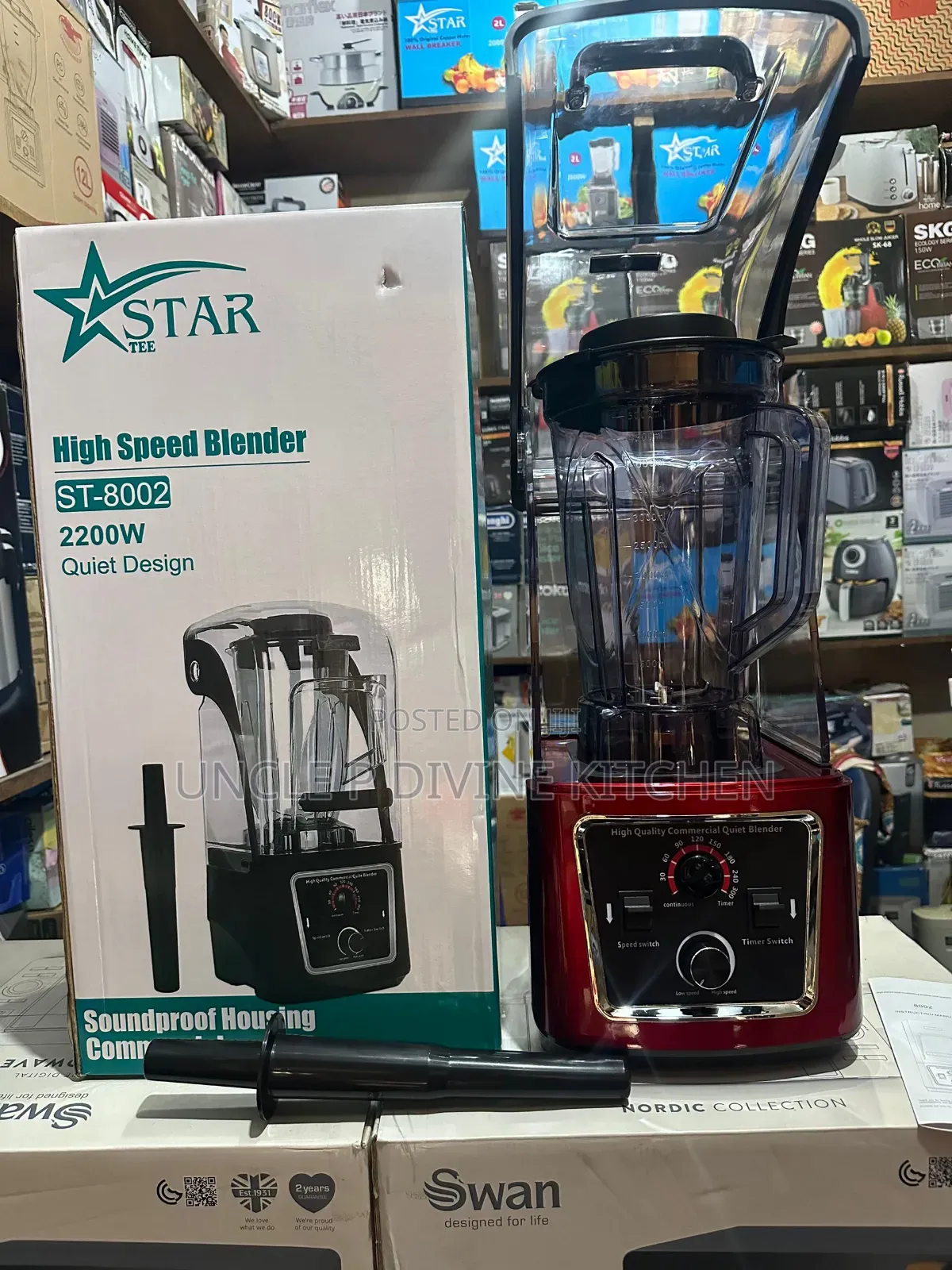 Star Tee 4.5l Sound Proff Commercial Food Blender, 2200w.