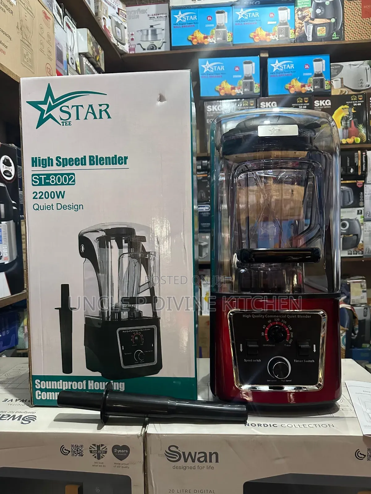 Star Tee 4.5l Sound Proff Commercial Food Blender, 2200w.