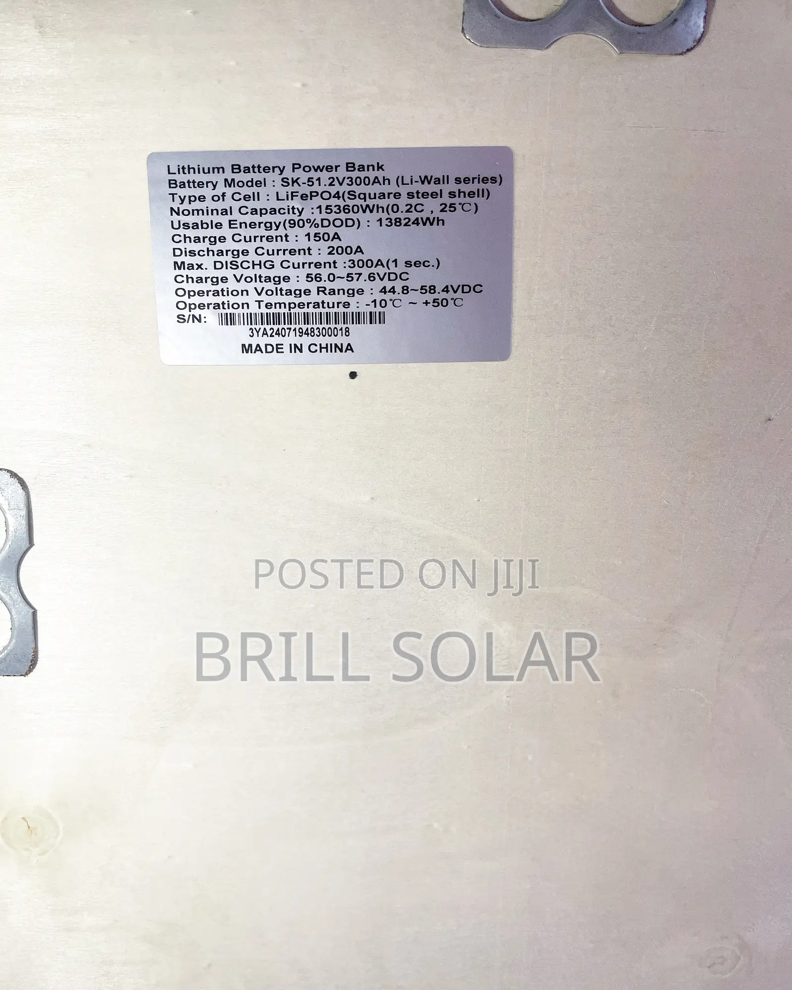 15.36kwh-51.2v Sako Solar Lithium Battery (Li-Wall Series)
