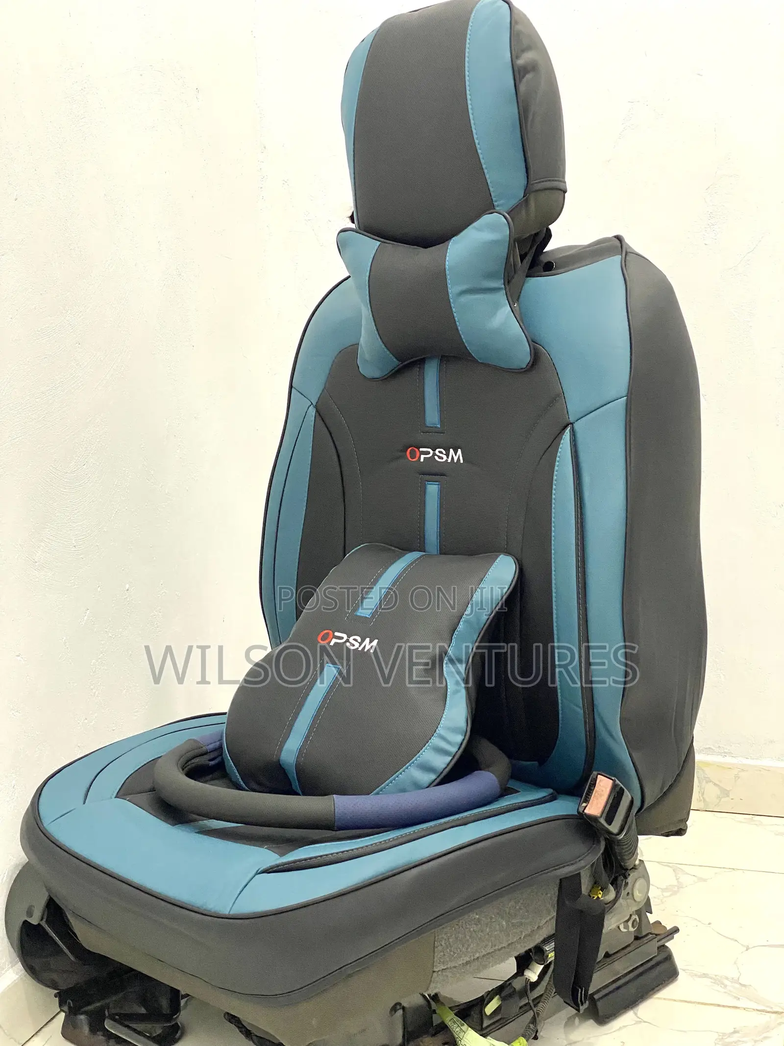 5 Seater Green and Black OPSM Leather Seat Cover