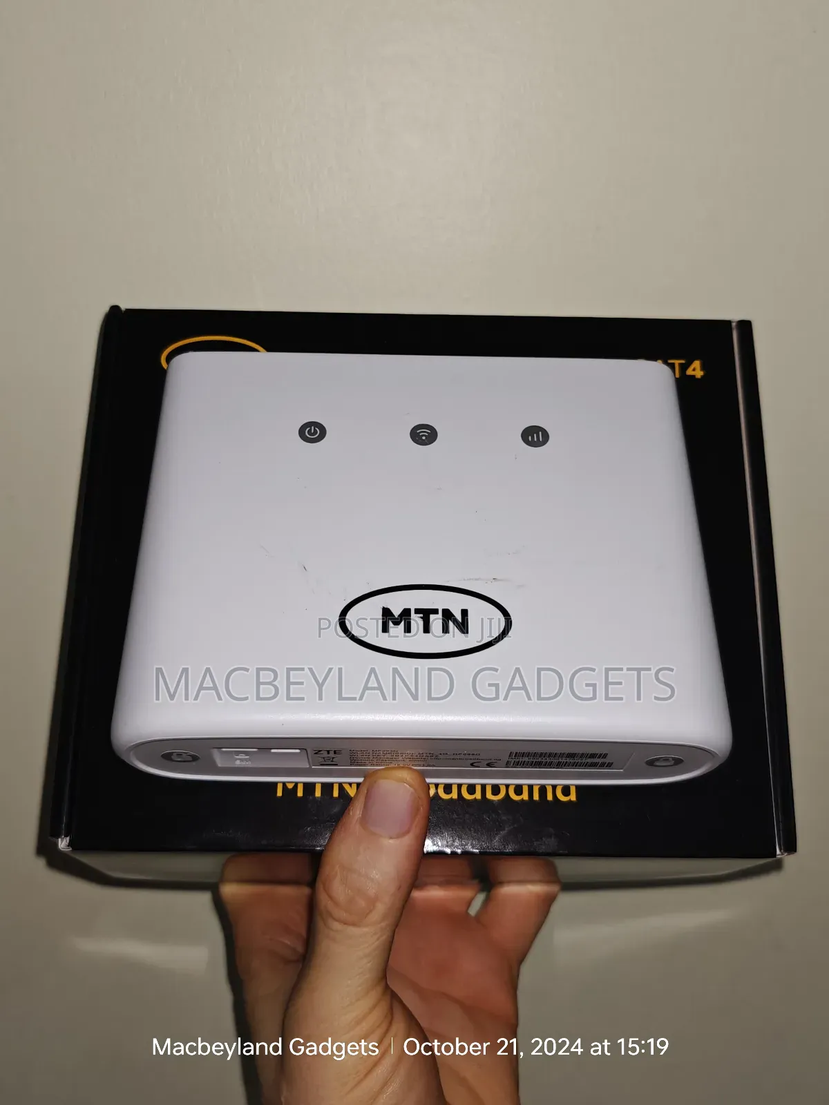 MTN Unlocked Router Without Power Bank.