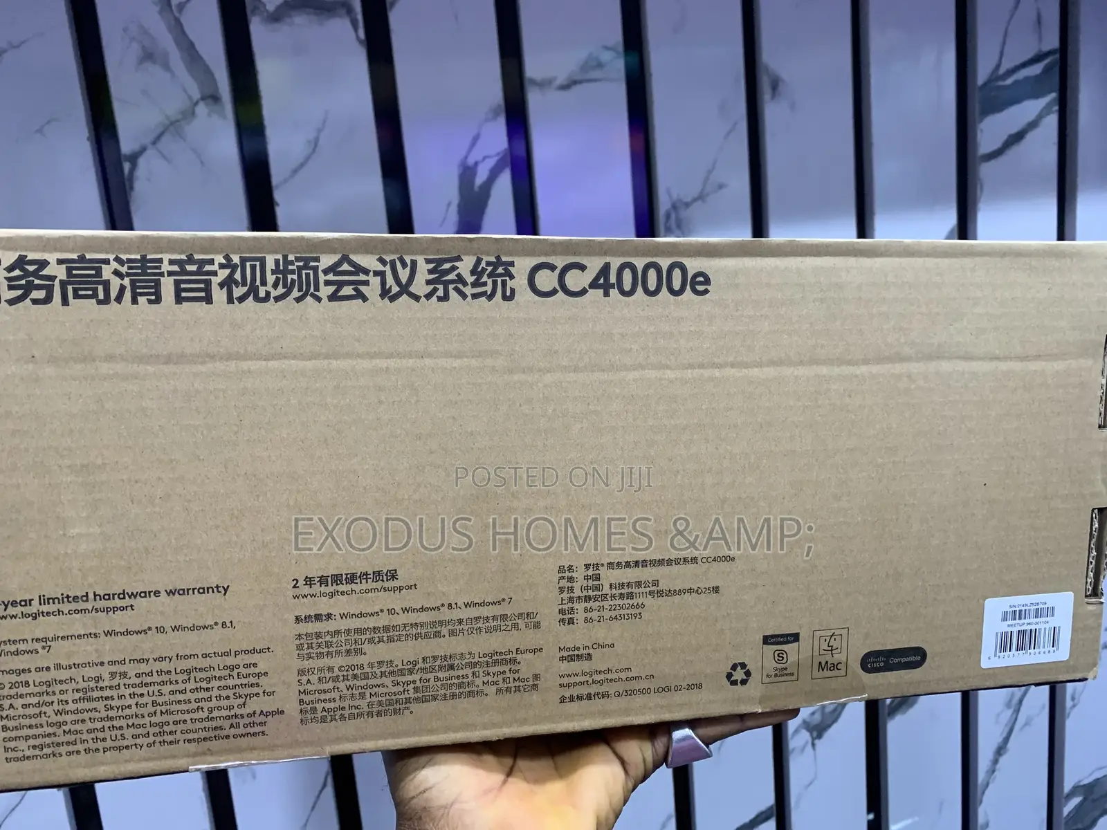 Logitech CC4000E MEETUP Ultra HD Webcam Business Video Co