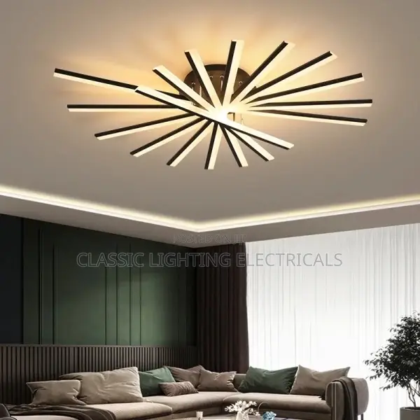 Modern Indoor Living Room Ceiling Chandelier Black/White