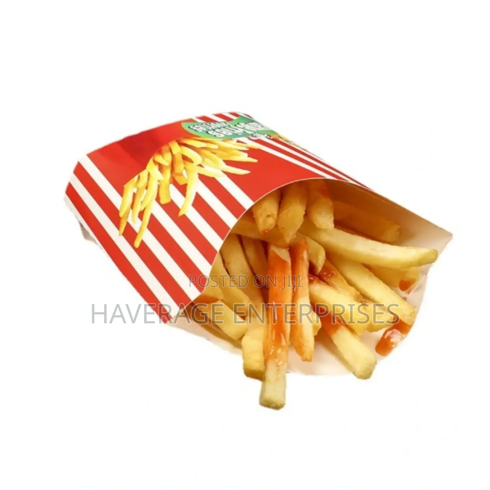 French Fries Potato Chips Paper Box Snack Container 500pces