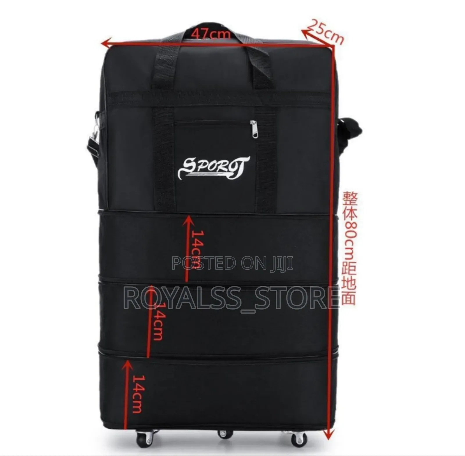 Collapsible High Quality Luggage Bag With Multi-Directional