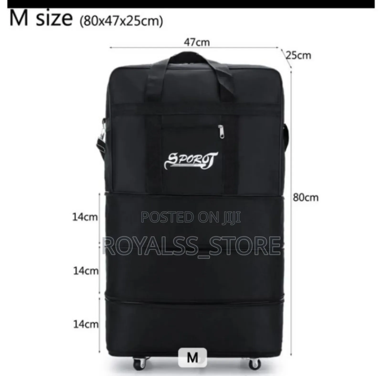 Collapsible High Quality Luggage Bag With Multi-Directional