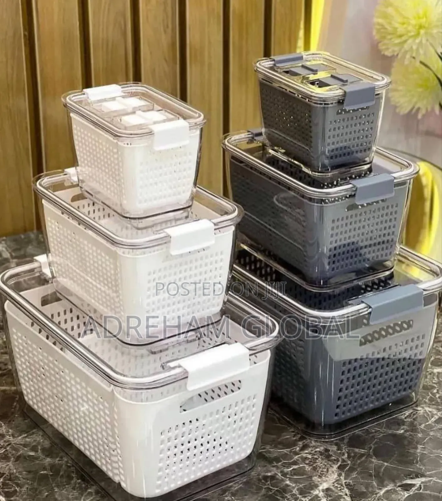 3pcs Kitchen Storage Set With Cover