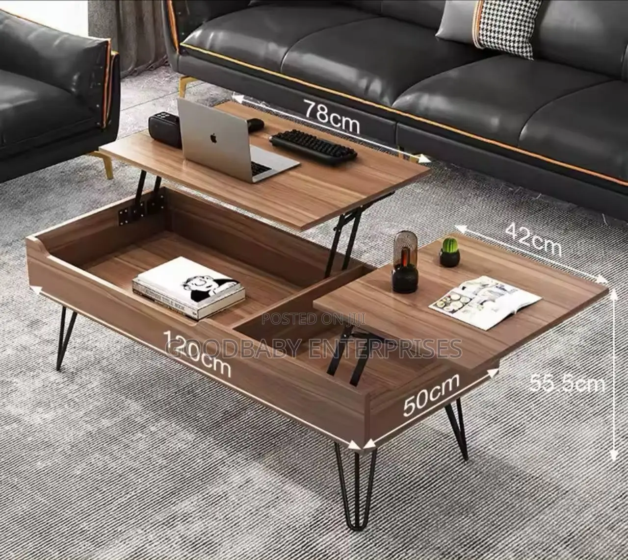 Foldable Multifunction Wooden Table