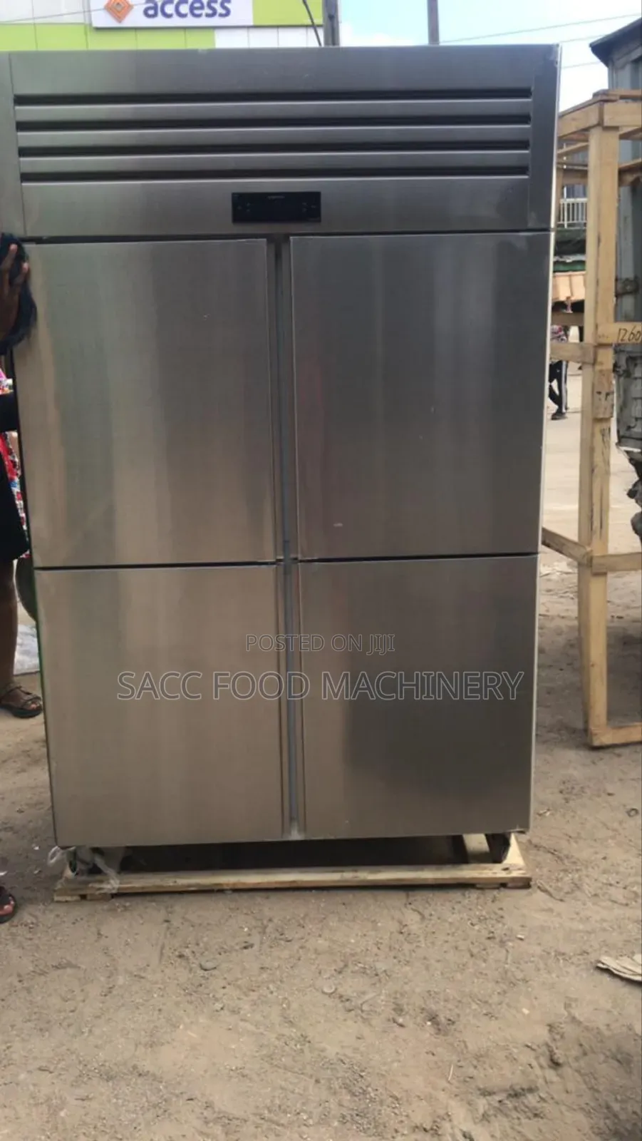 Industrial Stainless 4 Doors Fridge And Freezer