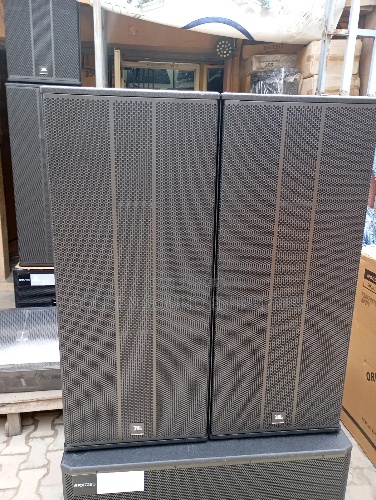 J B L Full Range Box Speakers Model 728