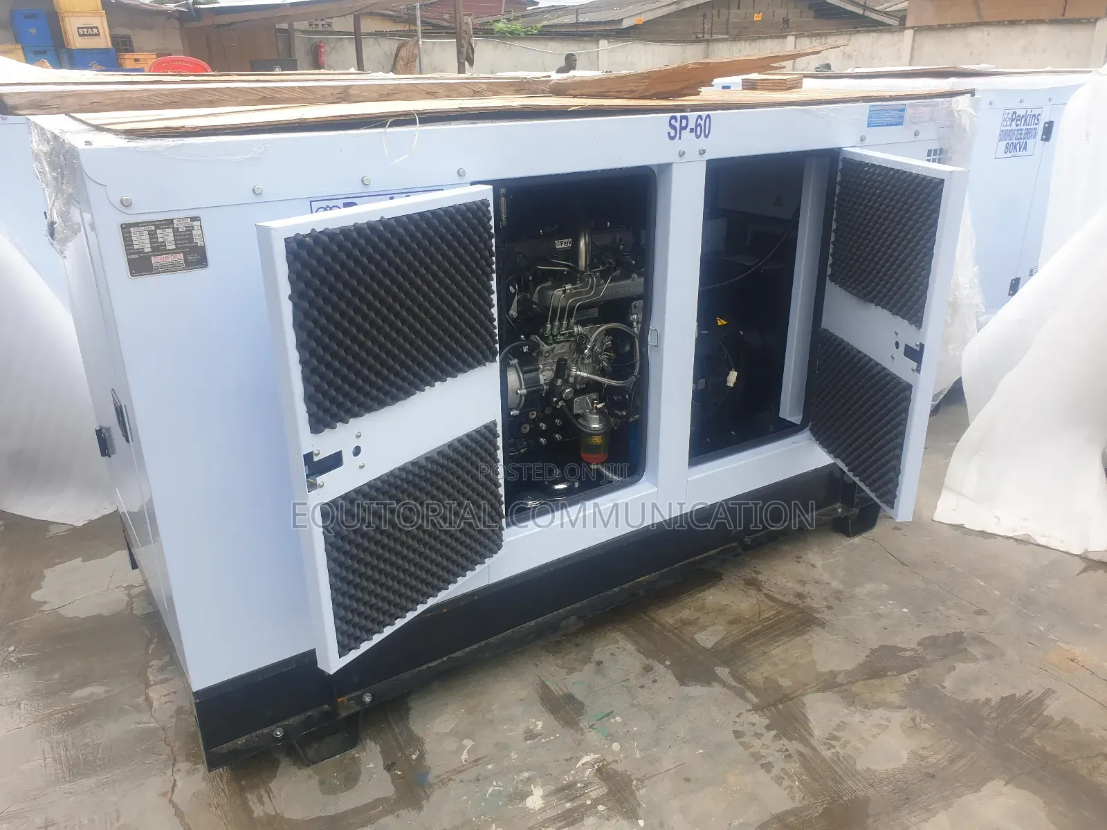 60kva Perkins Soundproof Generator< Digital Control Panel