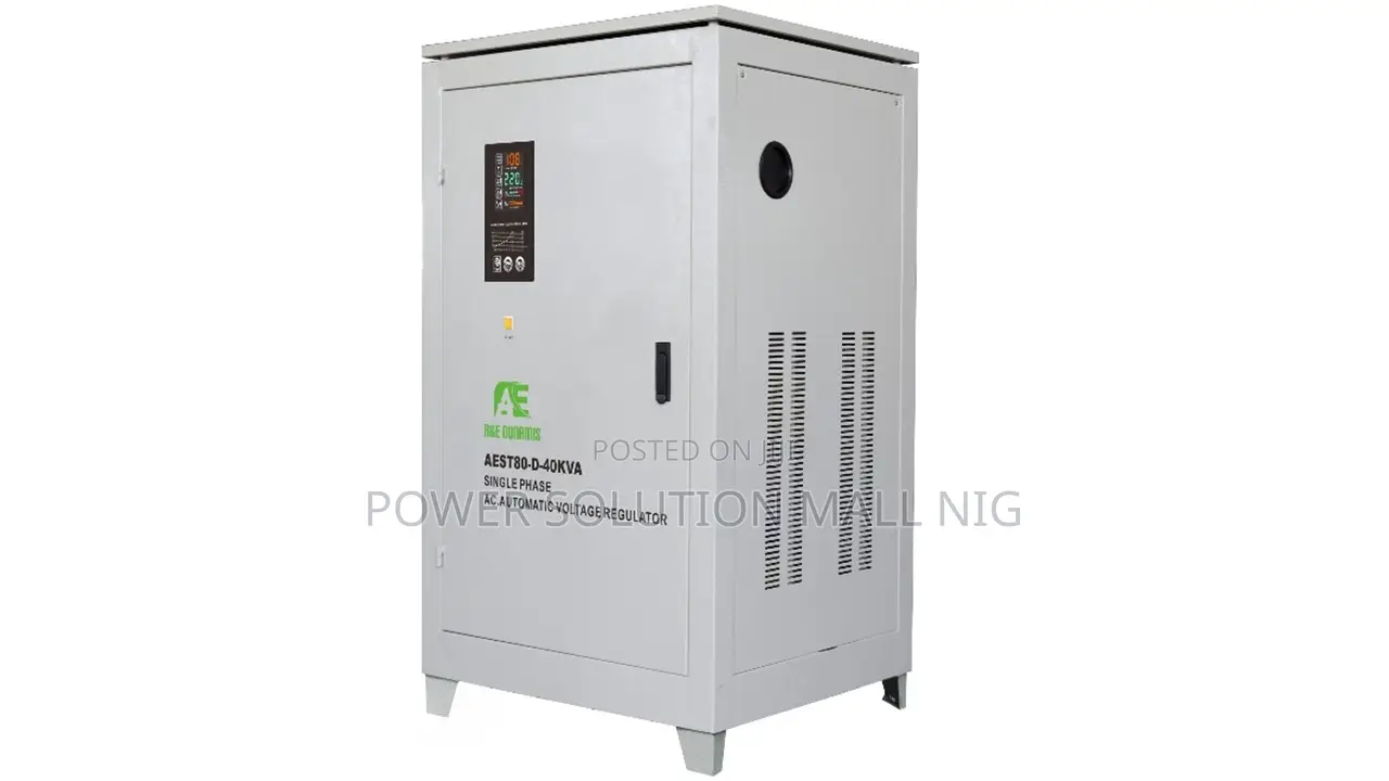 AE Dunamis 40KVA Single Phase Stabilizer AEST80-D-40KVA