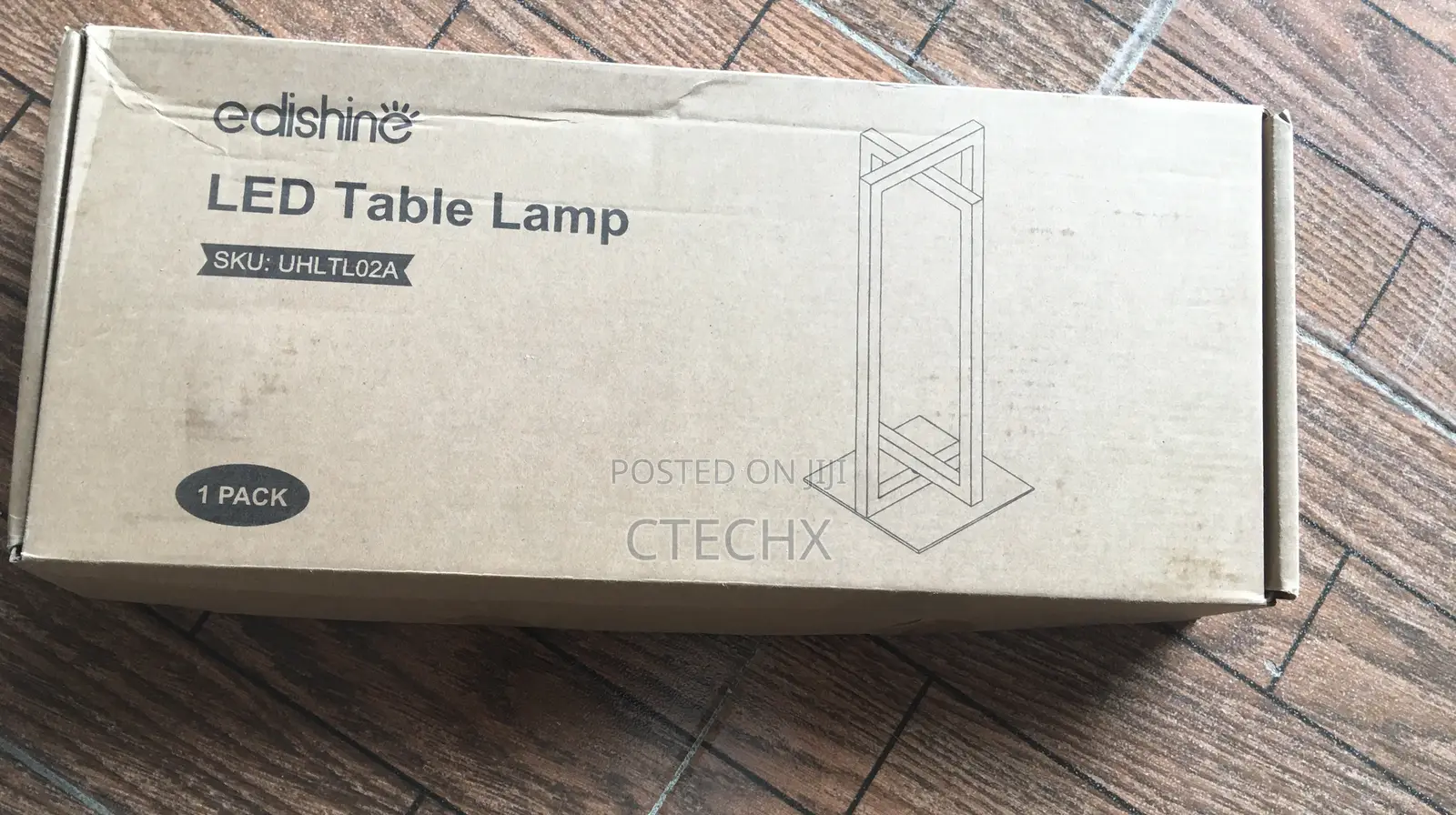 EDISHINE LED 180° Square Rotatable Dimmable Table Lamp