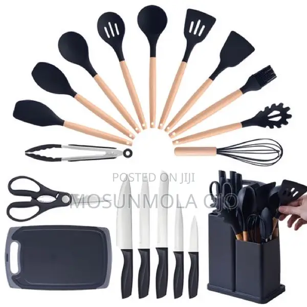 19pcs Silicone Kitchen Utensils Set