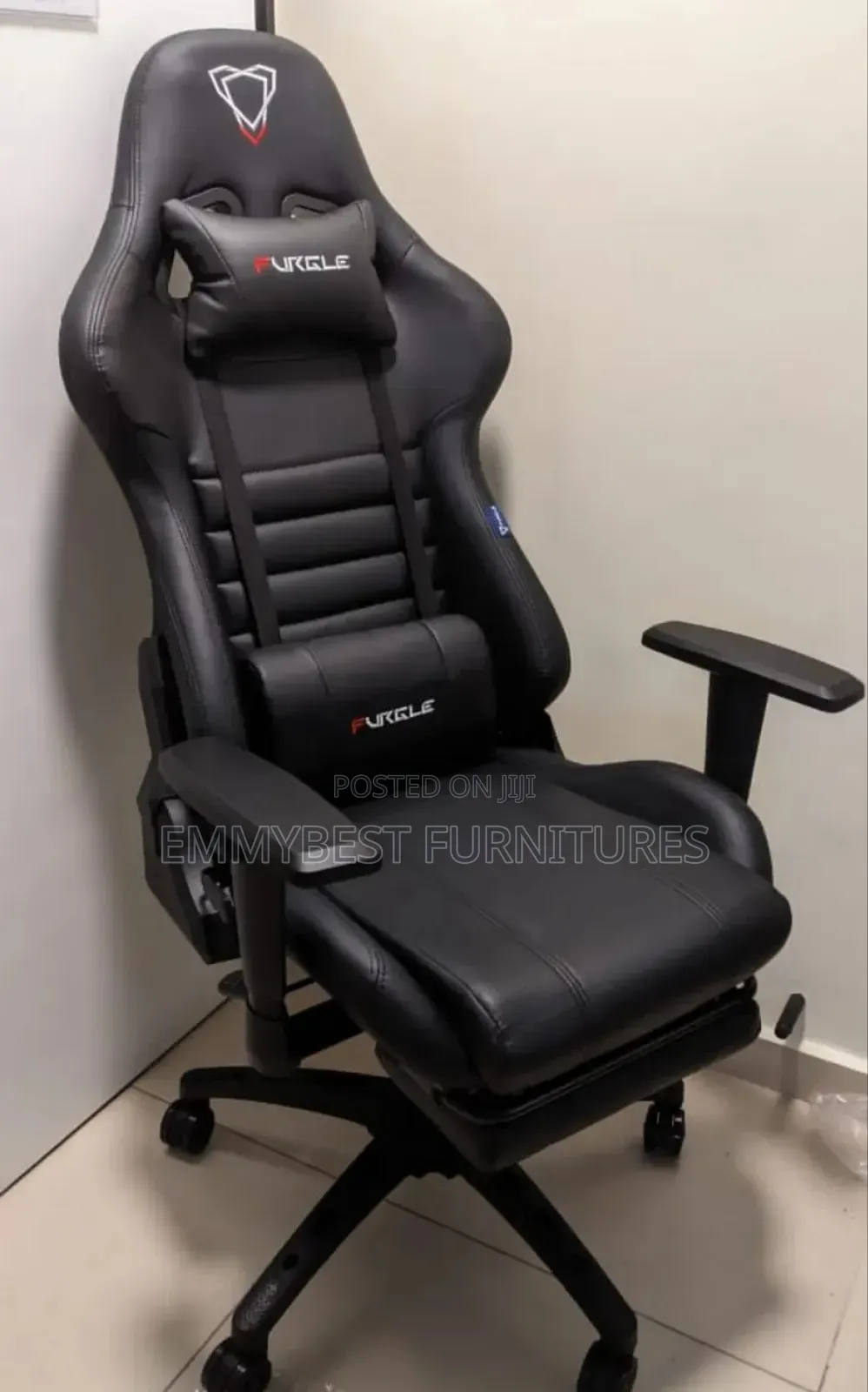 Executive Classic Reclining Leather Chair, With Footrest.