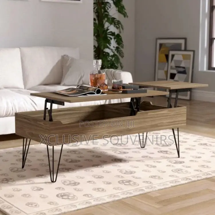 Modern Multifunction Wood Lift Top Coffee Table