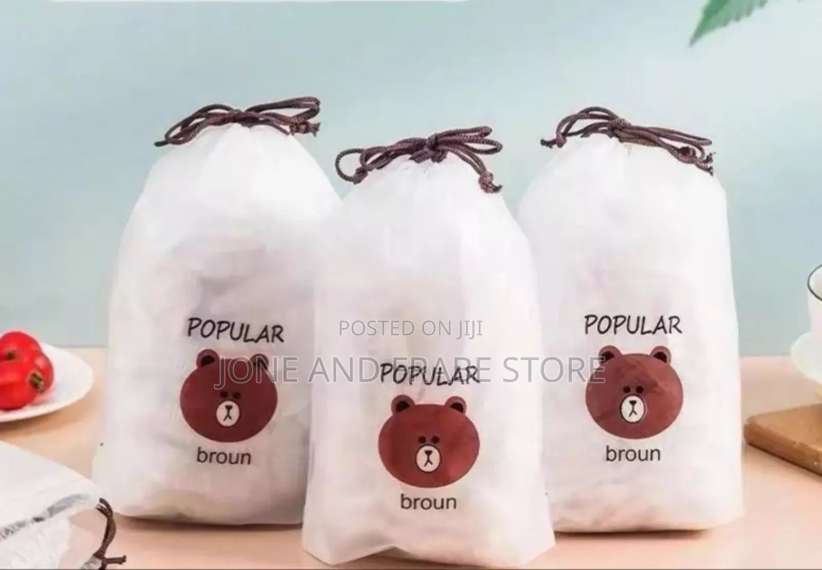 Disposable Plastic Elastic Food Cover- 100pcs