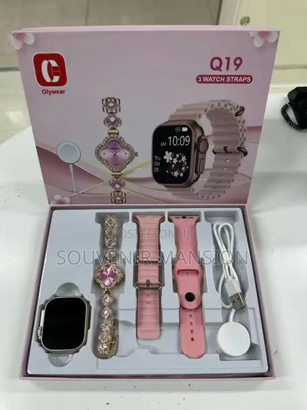 Wrist Watch With 3 Straps