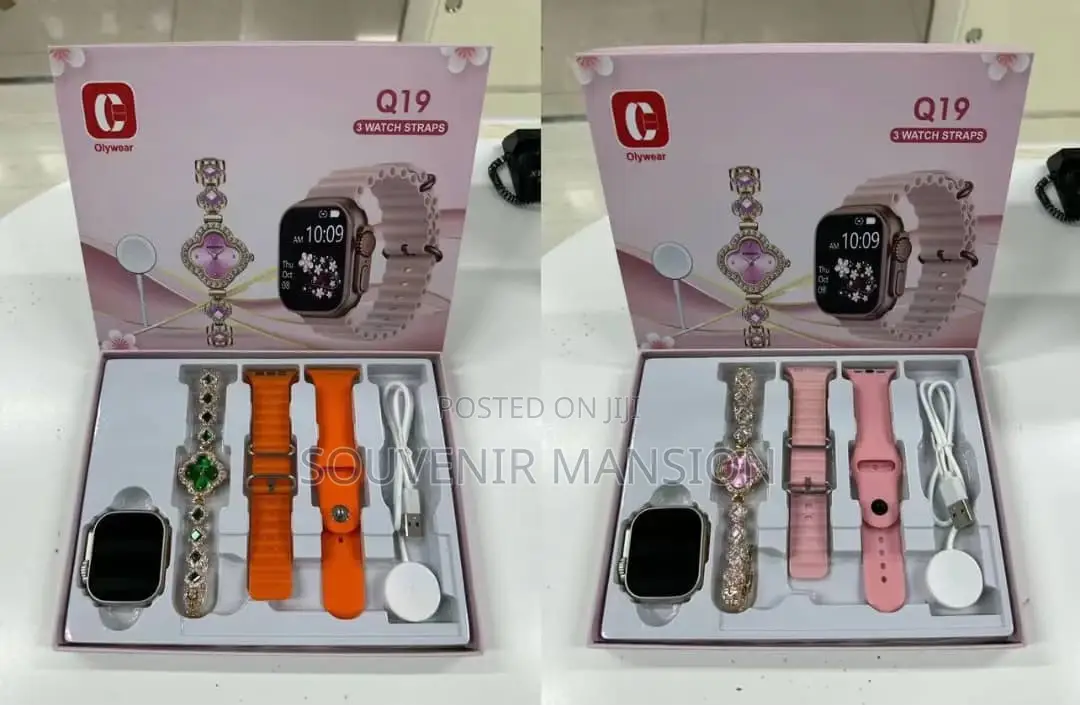 Wrist Watch With 3 Straps